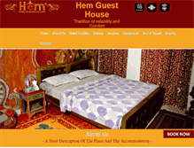 Tablet Screenshot of hemguesthouse.com